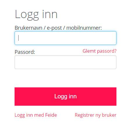 2 Bruk elevens mobilnummer som brukernavn, og passordet som kom på SMS. Elevene er nå inne i produktet og kan gå i gang med å jobbe.