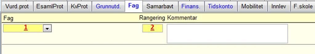 5.13 Student samlebilde underbilde FAG Fag 1 Koden til faget. NB! Bruk KUN en av de 4- eller 5-sifrede kodene her.