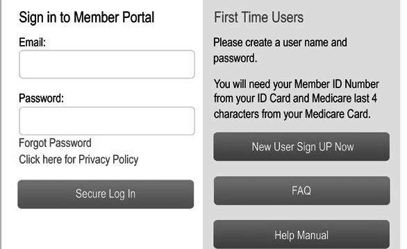 Please check front side for Member Portal Registration benefits.