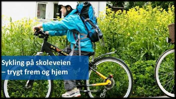 Kriterier for trafikksikker skole Trafikksikkerhet i skolen generelt o Skolen gir, i samarbeid med FAU, anbefalinger til foresatte om sykling til skolen.