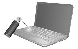 4 Rengjøre styreputen og tastaturet Smuss og fett på styreputen kan føre til at pekeren hopper rundt på skjermen.