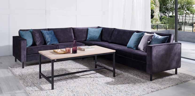 ZANDER HJØRNE 23 BYGGESYSTEM tøff sofa med god sittekomfort. Stoff 350/04 Adore. Finnes i flere farger.