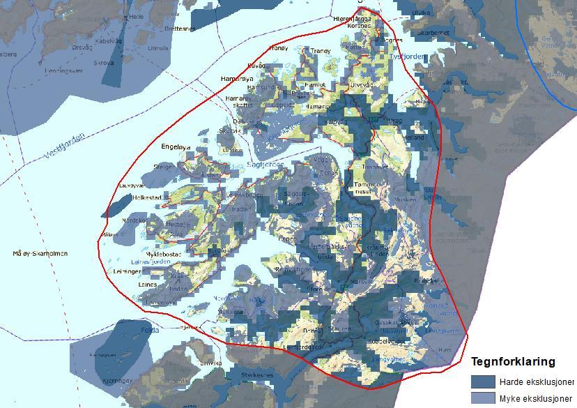 Innledende beskrivelse av området AREAL: 4701 km 2 KOMMUNER: Sørfold, Steigen, Hamarøy, Tysfjord Ytre del av området er en samling øyer og halvøyer eksponert mot Vestfjorden, og gjennomskåret av