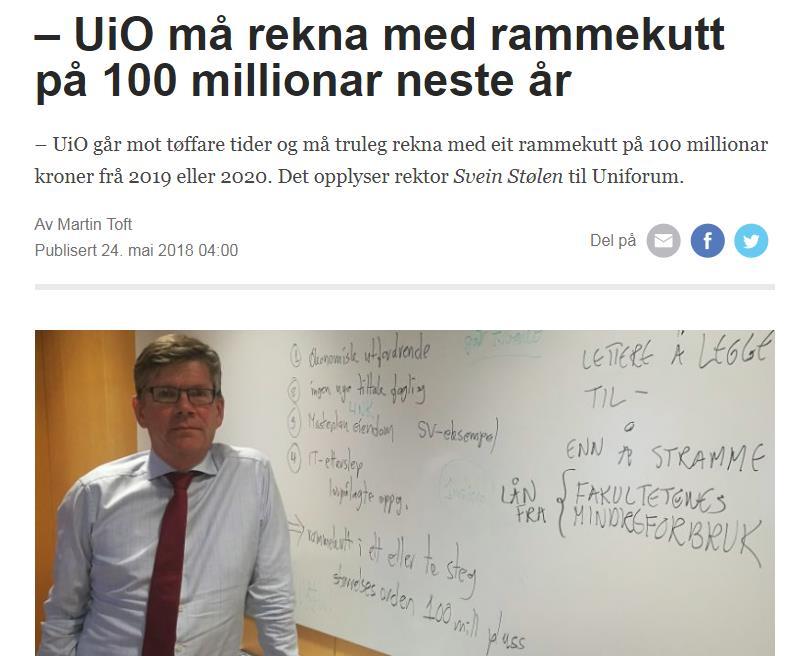 Fra regjeringen: