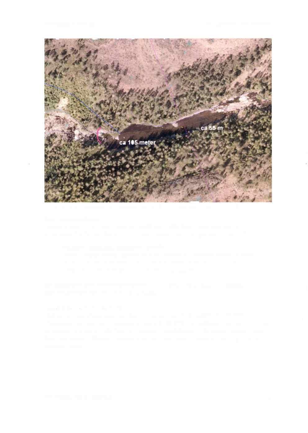 ø i^- 4-41 Figur 3 Bilde over inntaksbassenget. Naturreservat: rett lilla linje, inntaksdam: rosa, rørtrase: blå linje Naturmangfoldloven Tiltaket er ikke vurdert etter naturmangfoldloven.