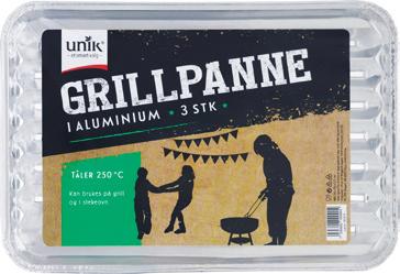 Grillpanne alu 3-pk antall i dpk