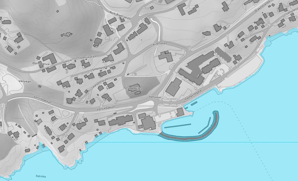 Returintervallene for stormflo tilsvarer de ulike sikkerhetsklassene i TEK17 (ref. 1.4.3 og kap. 3.6).