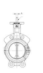 Figur 14 innspent DN 40-300 Figur 15 innspent DN 350-1000 Figur 16 lugget DN 40-300 Figur 17 lugget DN 350-1000 Parallelle flater Parallelle flater Flens styrehull Flens styrehull Drenerings-hull