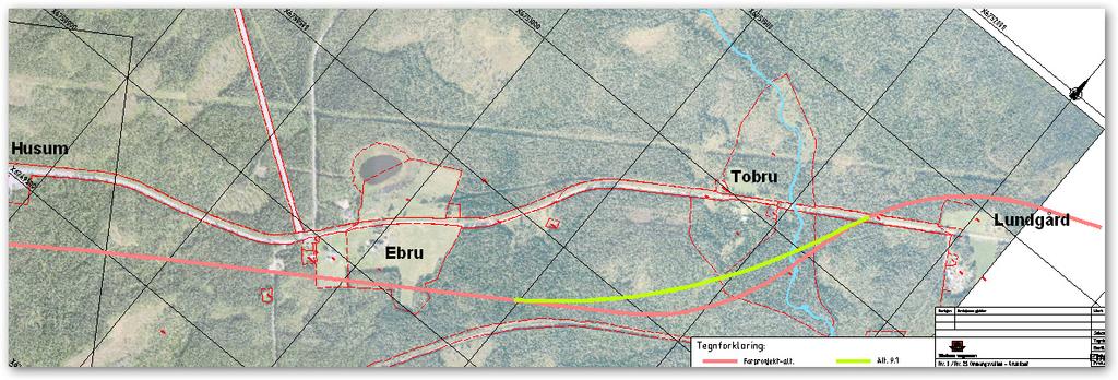 1_ortofoto) Trasé er flyttet noe tilbake (nordover) mot vedtatt trasé mellom Ebru og Tobru for å oppnå litt større avstand fra