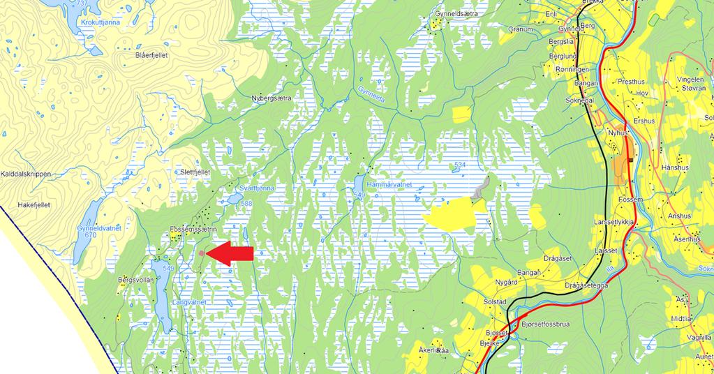 reguleringsplan for Setermarka - Berg - Garli - etablering av vei fram til hytte - gbnr 83/10 10 S Dispensasjonsbehandling - etablering av vei fram til hytte - gbnr 83/10 - dispensasjon fra