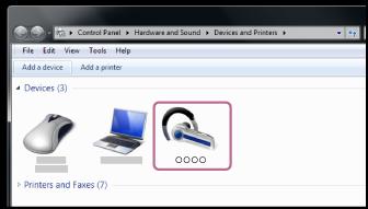 Du vil høre stemmeveiledningen "Bluetooth connected" (Bluetooth tilkoblet). 3. Klikk på [Listen to Music]. Hint Fremgangsmåten over er et eksempel.