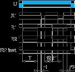 t'1 + t'2 + Function Diw: Symmetrical Flashing Relay (Starting Pulse On) & With Retrigger / Restart Control On