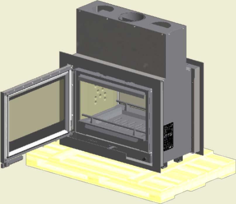 TEKNISKE DATA 5 Typeskilt Alle Scan-vedovner er utstyrt med et typeskilt som angir kontrollstandarder og avstand til brennbart materiale.