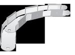 Innervegg Forsterkningsskinne Bøybar skinne Skinne med tørr fugetetting, høy kant Teleskopskinne kan leveres i fri lengde UF 45-1,0 55/55 3000 5150451 50956916 1,212 8 96 m 8 50,04 UF 70-1,0 55/55