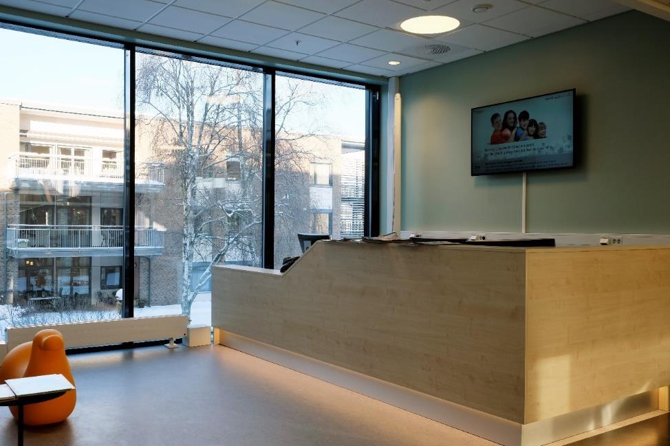 Ny tannklinikk med fire behandlingsrom er flyttet til kommunens Helsehus, sentralt i Bjørkelangen. Foto: Hans Petter Smeby.