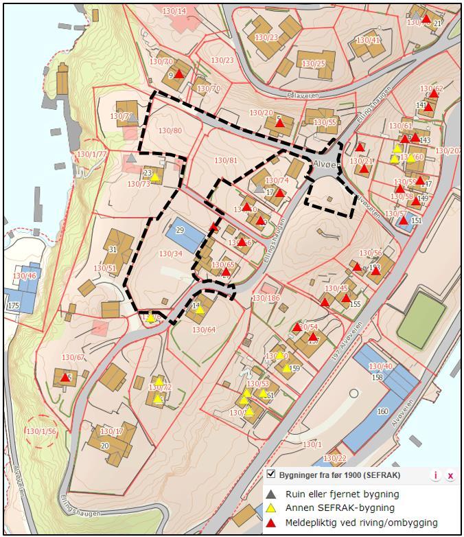 4. Dokumentasjon av kulturmiljø Det er innenfor planområdet ikke registrert kulturminner.