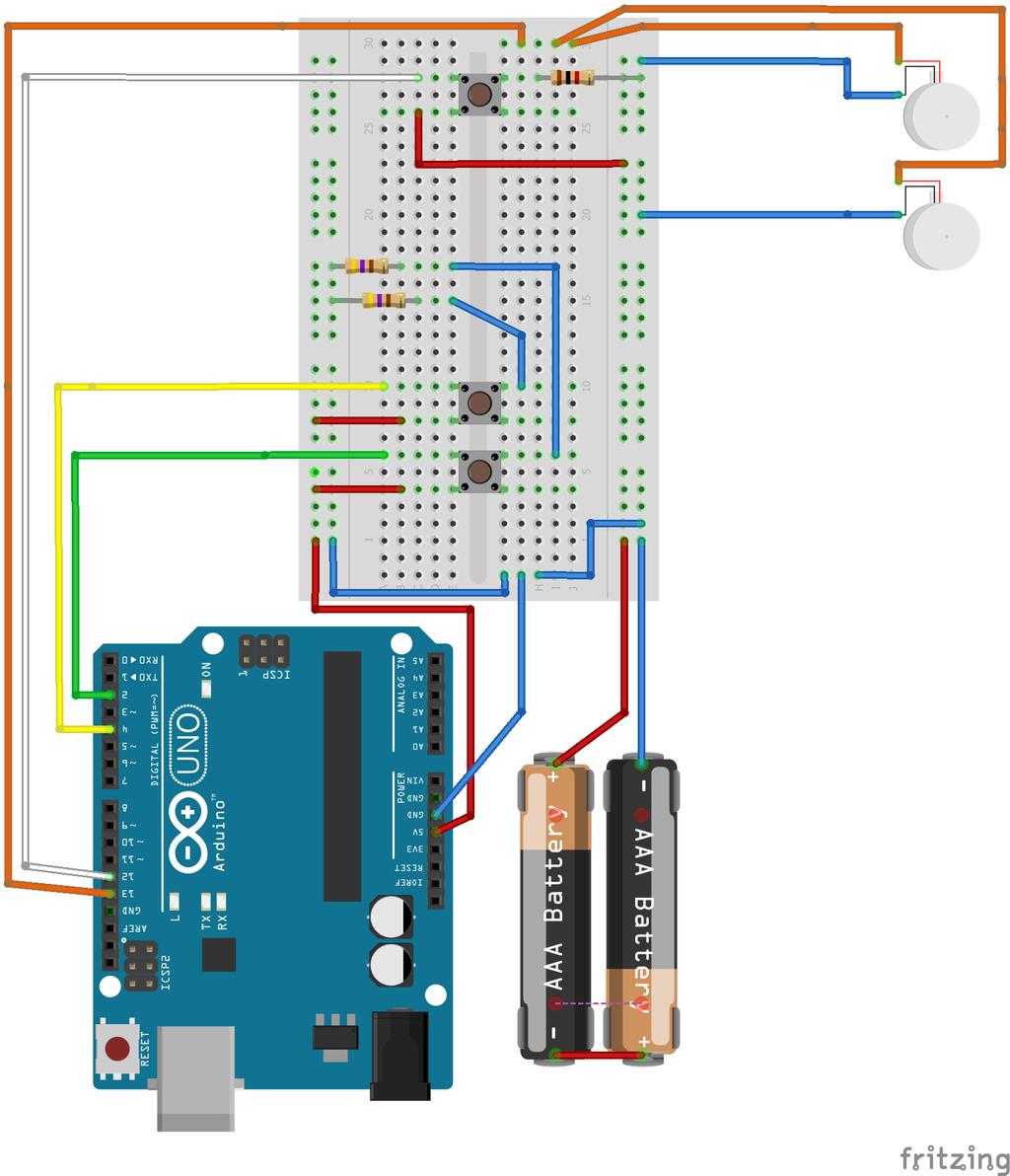 4 KRETSDIAGRAM *Vi bruker ikke et breadboard i vår krets.