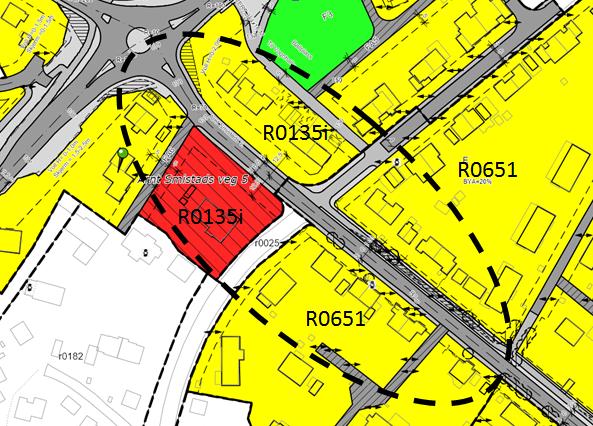 Planen omfatter holdeplasser på hver side av Arnt Smistads veg utformet som kantstopp med tilhørende plattform, fortau, kjøreveg og annen veggrunn.