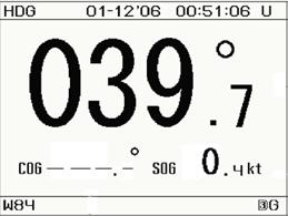 5HZ display Her velger du om du vil ha skjermoppdatering med 5 Hz, 5 ggr i sek, eller 1 Hz SOG skala Sett inn maks verdien for SOG, benyttes for skalering av grafer i Kompass skjerm E og F og i