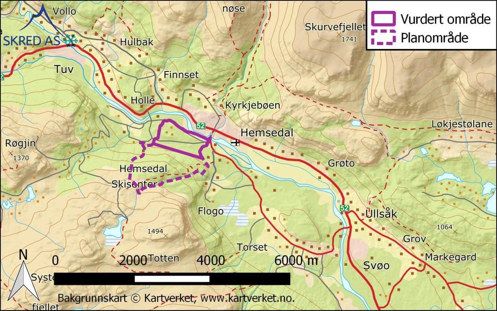 1 Innledning 1.1 Bakgrunn Asplan Viak jobber med en reguleringsplan på oppdrag fra Tottenskogen utvikling i Hemsedal.