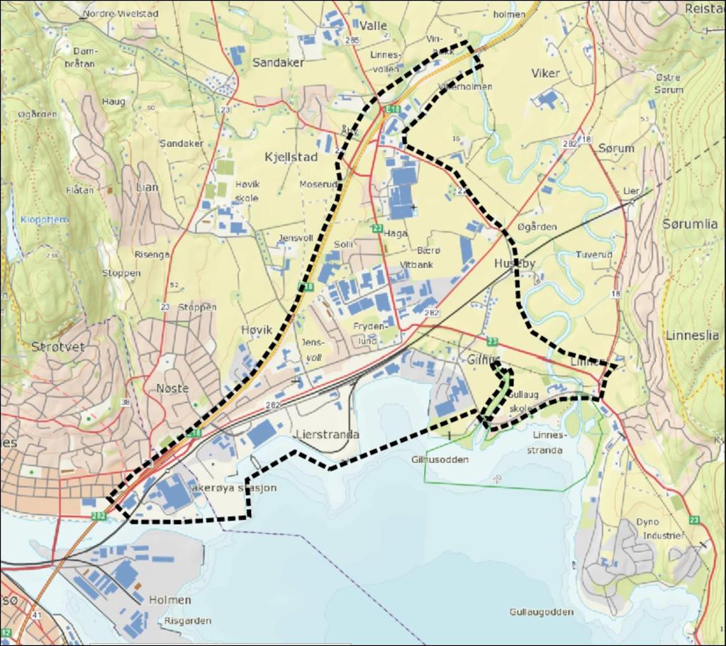 Planavgrensningen Endelig planavgrensning skal