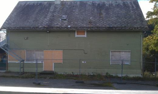 Skolebygning, fasade mot