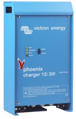 Batteriladere Beste kvalitet for proff og privat bruk! Victron Phoenix Batteriladere 12V og 24V.
