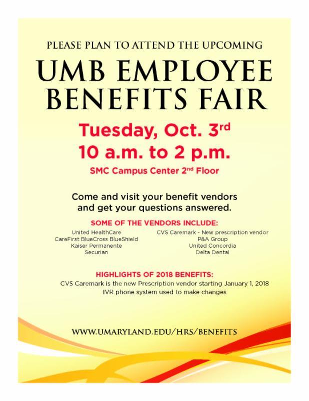 10:00am - 2:00pm SMC Campus Center 2nd Floor Mark your calendar for the benefits fair!