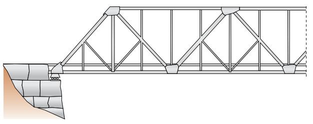 VURDERING AV GANGBRO OVER NY E39 - LOHNELIER INDUSTRIOMRÅDE SØR-NORD 5 Figur 6: Viser brotype: parallellfagverksbro med underliggende brodekke (kilde: SVV Hb 440).