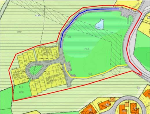 Saksutredning: Prosjektgruppen søker på vegne av Søgne Kommune om en mindre endring av reguleringsplanen for Åros felt C, felt C3-1, C3-2 og C3-3.