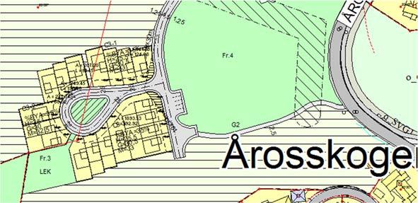 Planforslaget legger også opp til kryssing av Årosveien, for de som skal gå mot Tangvall.