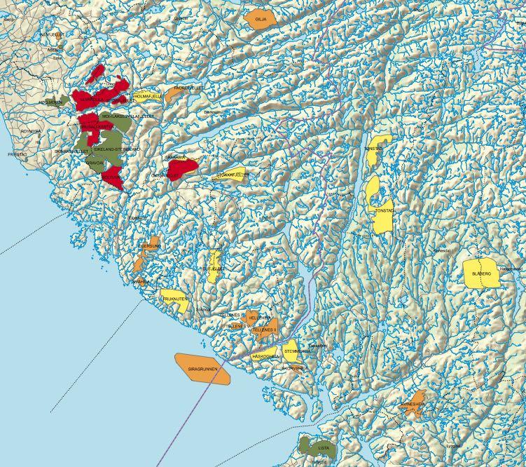 2018 I drift: 441 MW Kommer: 836 MW I all hovedsak enstemmige positive vedtak i alle fire Dalanekom munene Høg-Jæren