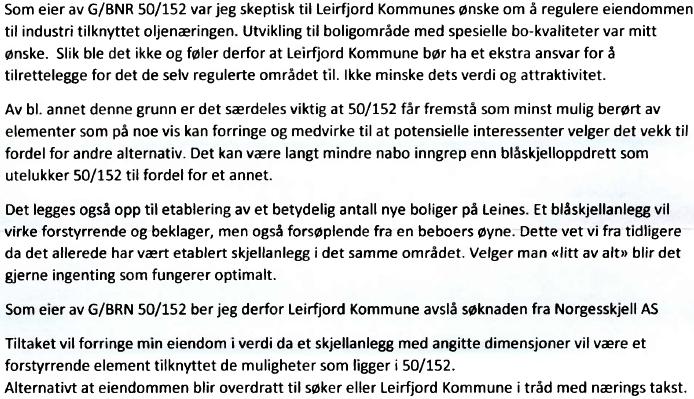 Side 4 av 6 1. Vi justerer anleggsplasserringen slik at den er i mindre konflikt med andre bruksinteresser. 2.