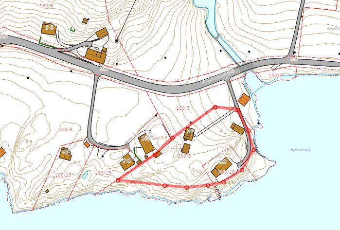 Framlegg til område i