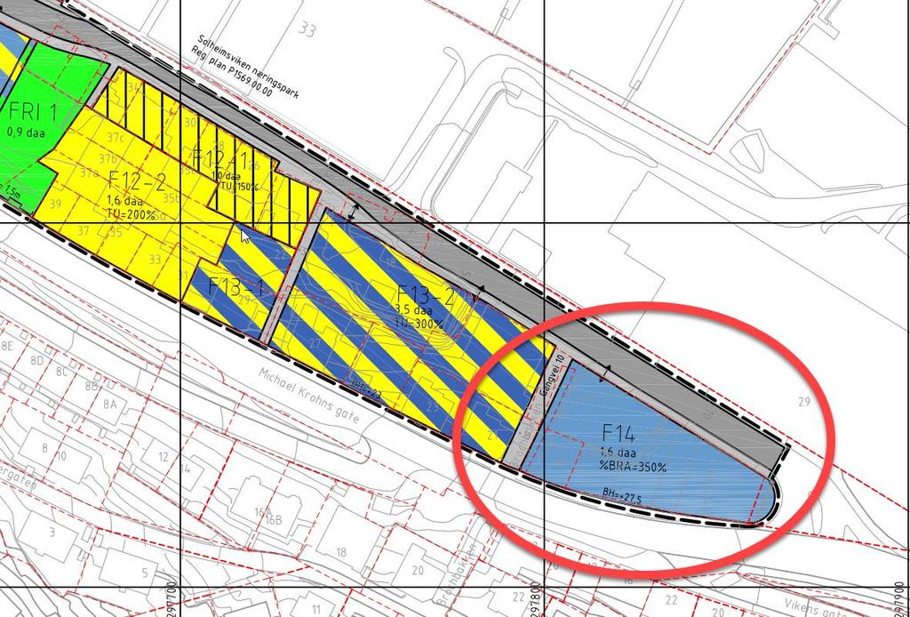 STEDSANALYSE KROHNEN, GNR/BNR 158/49, 113, 114 MFL BERGEN KOMMUNE 1 OVERSIKT Området er regulert i en eldre reguleringsplan for Årstad/Bergenhus Gnr 158 bnr 74 mfl Damsgårdsundet sør, vedtatt