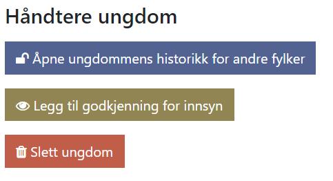 Journalposter som er opprettet i et fylke kan vises for andre fylker ved samtykke fra ungdommen.