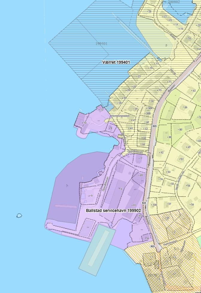 I gjeldende kommunedelplan Ballstad (plan-id