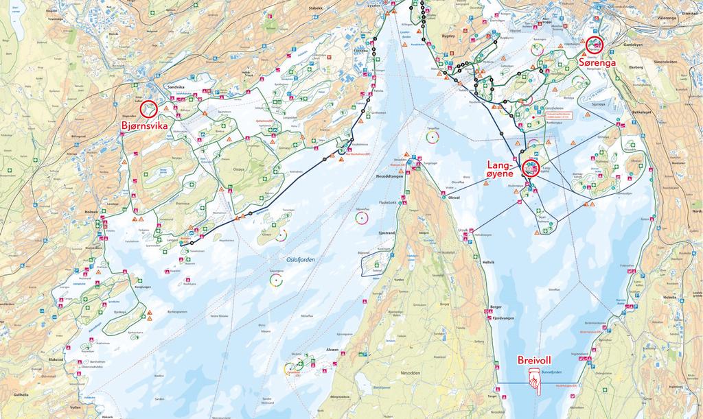 DNT Oslo og Omegn har en visjon om å skape et nettverk av padlesentre og hytter langs Oslofjorden, slik at padlerne kan ferdes mellom disse, slik vi som turgåere ferdes fra hytte til hytte i marka og