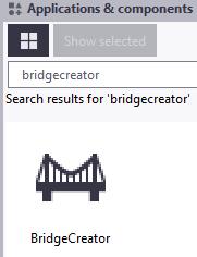 BRIDGE CREATOR Åpne Bridge Creator fra Applications &
