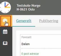 Dersom du ønsker å velge ett annet visningsspråk kan dette endres under "Profil": Gå til "I dag" for å se dagens timeplan for de elever