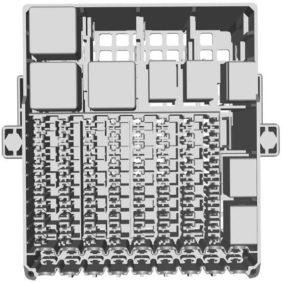 Sikringer Sikringsboks i kupé type 2 E125748 Sikring 1 2 3 4 5 Strømstyrke (ampere) 7,5 10 7,5 7,5 20 Beskyttede