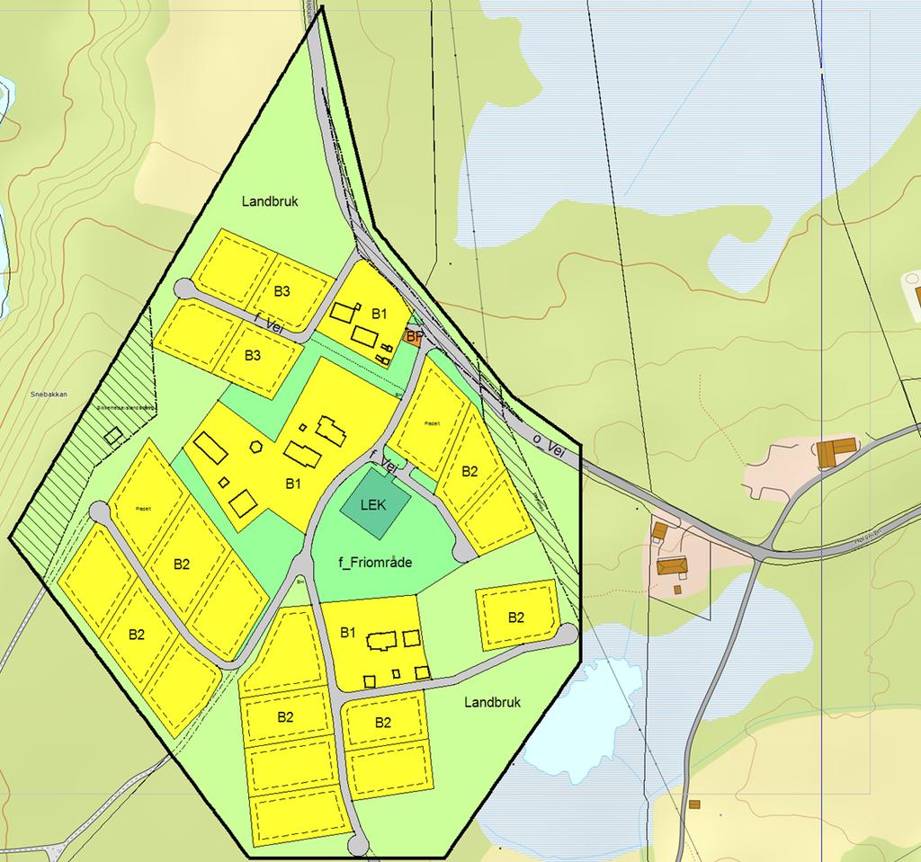 Detaljregulering for Snebakkan Grendefelt på Gnr. 36, Bnr.