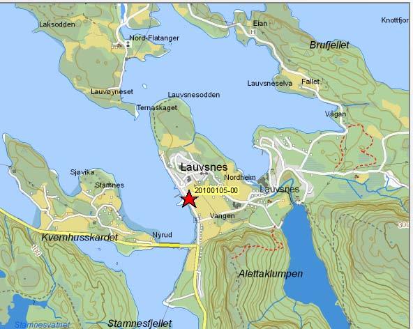 Side: 2 1 Innledning Det pågår for tiden en utredning av kvikkleireforekomst, stabilitetsforhold og skredfare ved Lauvsnes i Flatanger kommune, jf. oversiktskart på Figur 1.