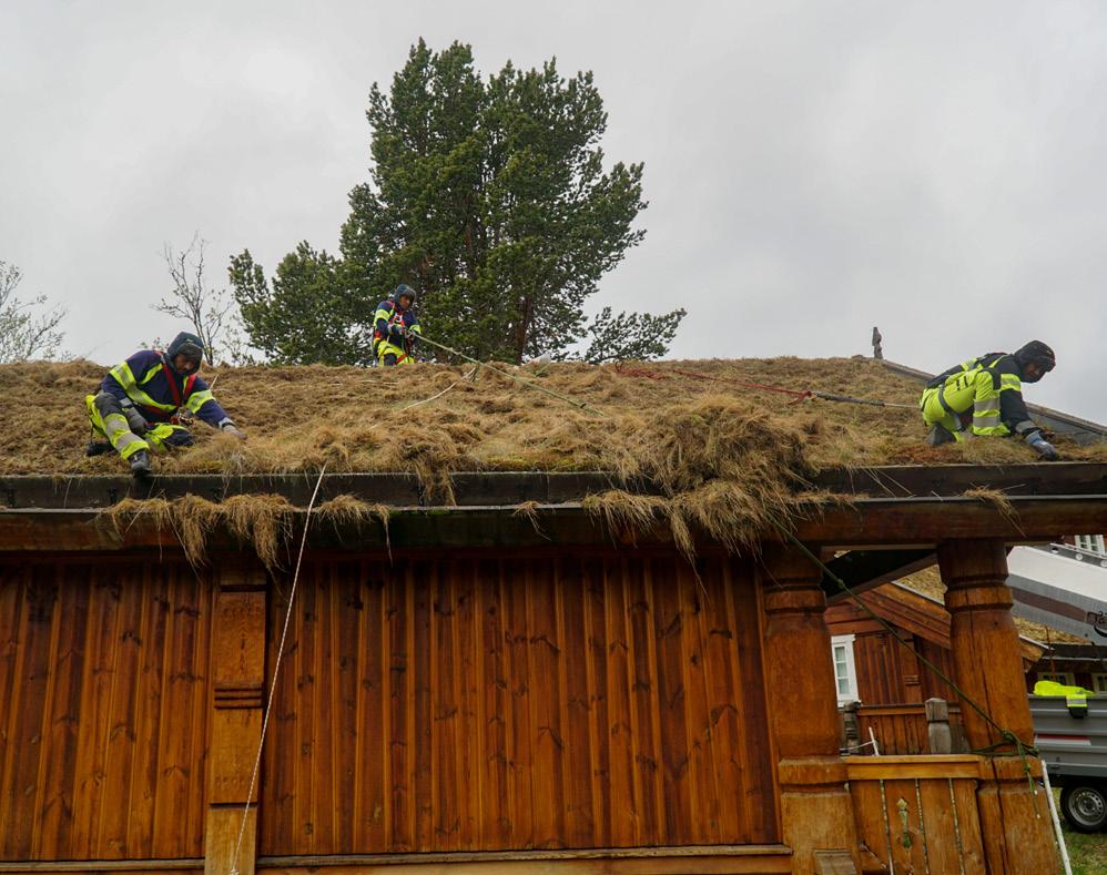 Arbeidet utføres av eksperter fra Phulek i Tehrathum i Nepal ved bruk av tradisjonell tribal hasiya-sigd.