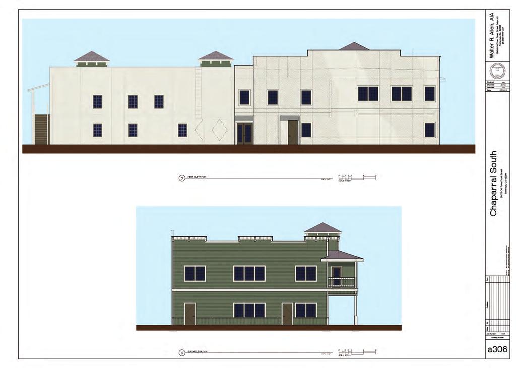 WEST ELEVATION - CHAPARRAL SOUTH EAST ELEVATION - CHAPARRAL SOUTH