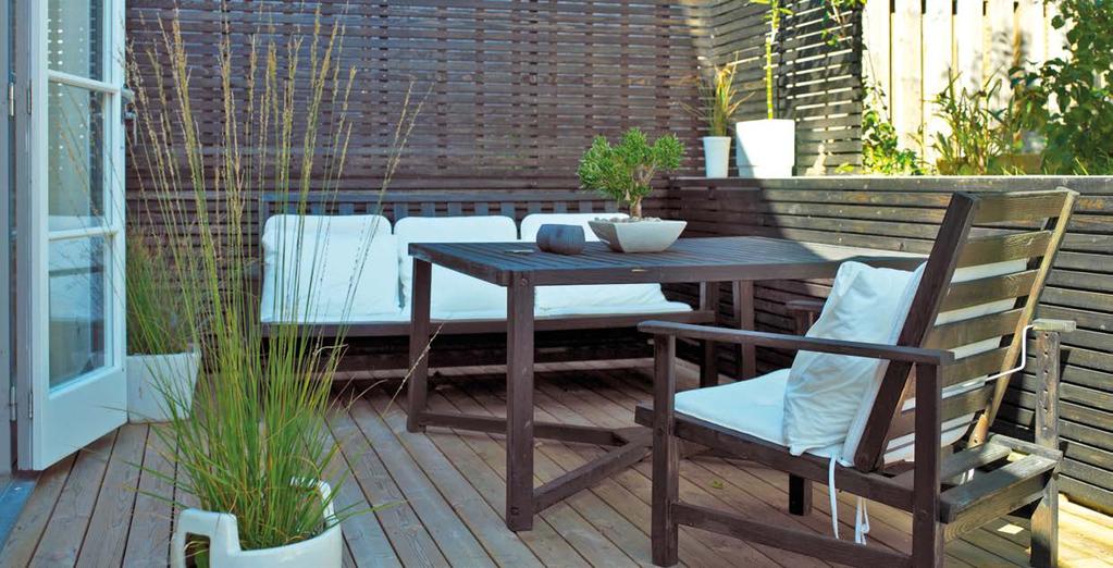 Terrasseskrue med kutterspiss C4 Zink/Nikkel er vårt valg av overflatebehandling på skruer for utendørs bruk.