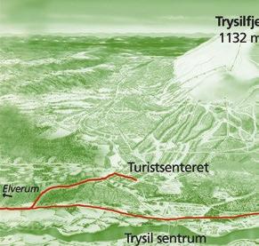 Hvor skal dere bo? Her er et kart over Trysilfjellet for å hjelpe dere på rett vei. rrangementet fi nner sted på Høyfjellssenteret, Fageråsen.