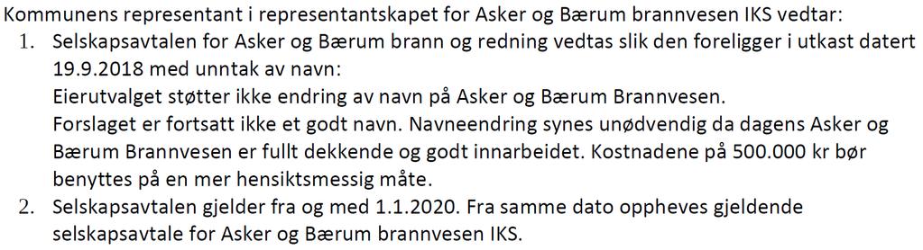 Sak 18/18 Selskapsavtale for "Vårt nye brannvesen" fra og med 01.01.20 Saksbehandler: Terje Albinson Arkiv: 033 Arkivsaksnr.: 18/433 Saksnr.
