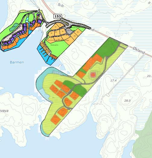 Vidare er området omfatta av detaljeringssona Reguleringsplan skal fortsatt gjelde, og det er to bandleggingssoner etter