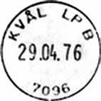 ? KVÅL Innsendt?? Registrert brukt fra 3-12-57 KjA til 13-8-65 IWR Stempel nr. 9 Type: I22N Fra gravør 26.05.